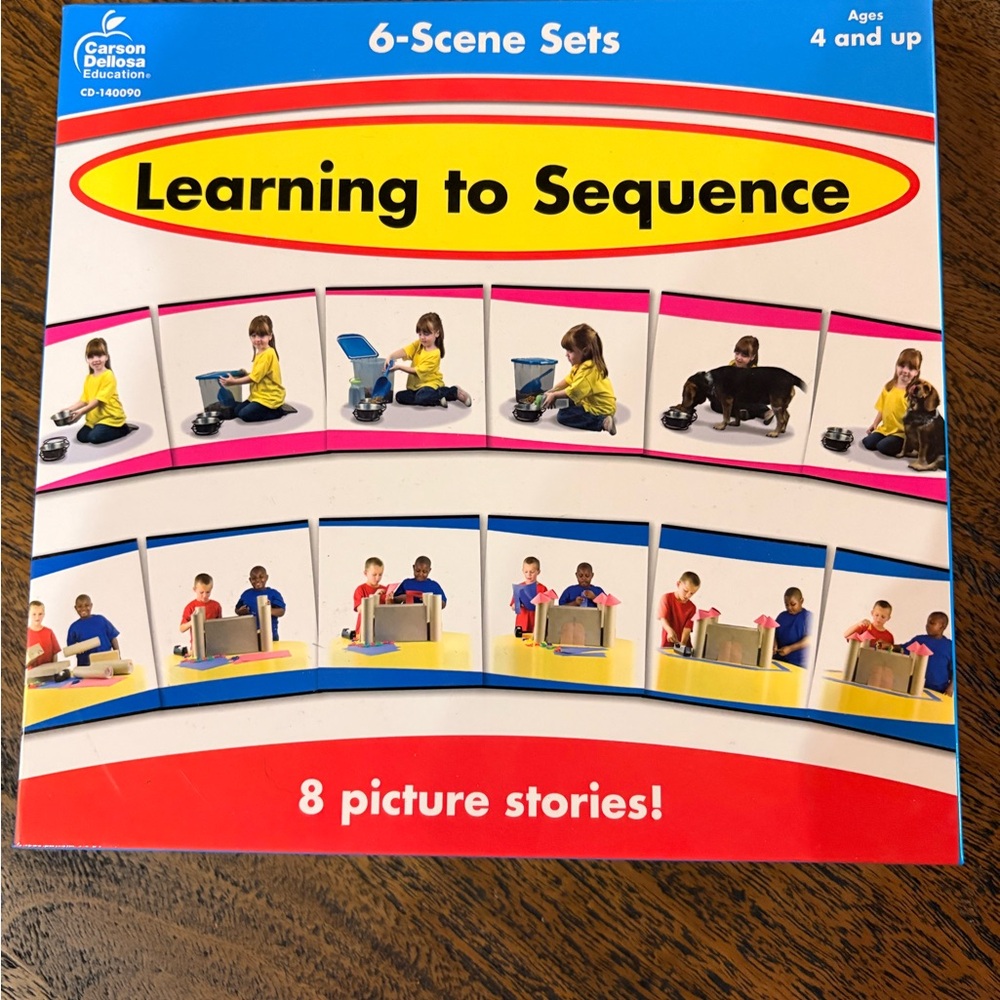 Carson Dellosa Learning to Sequence 6-Scene Sets - used once